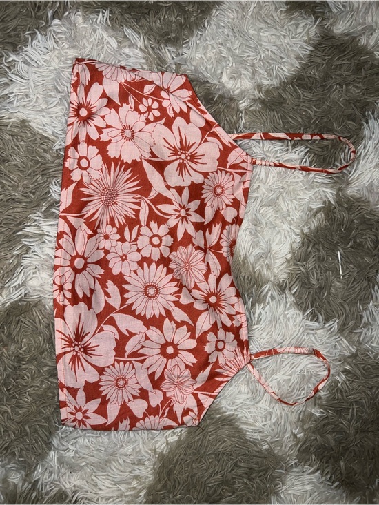 Tops - Floral Crop Tank Top in Coral Pink